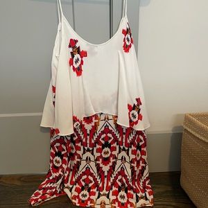 Zara geometric print tank dress